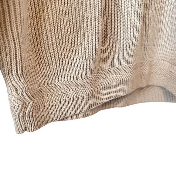 Lord & Taylor Tan Heavy Weight Knit Sweater sz M - Picture 2 of 12